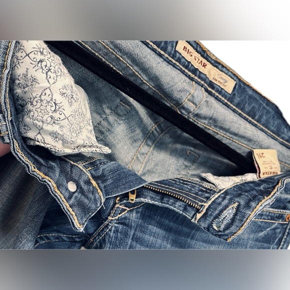 BIG STAR CASEY ⭐️ Womens Blue Low-Rise Bootcut Jeans ⭐️ Size 29L (Like-New) - Picture 5 of 9